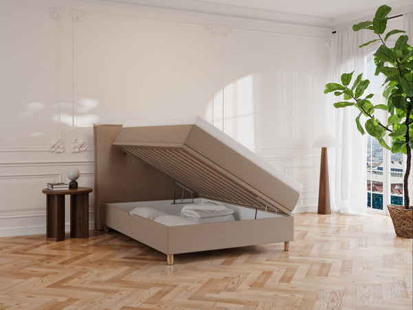Alva Älv 120x200 Brun Nordic Dream tilbyr senger med skandinavisk design og materialer av høy kvalitet. Opplev perfekt komfort for en god natts søvn. Bestill din i dag!