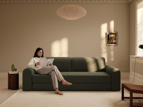 Astra | 200x200 cm | Bouclé grøn | 535 - Nordic Dream