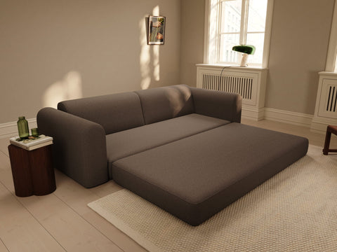 Astra | 200x200 cm | Bouclé mørk brun | 530 - Nordic Dream