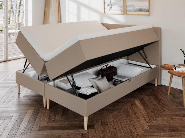 Astrid Fjord 160x200 Brun Nordic Dream tilbyr senger med skandinavisk design og materialer av høy kvalitet. Opplev perfekt komfort for en god natts søvn. Bestill din i dag!
