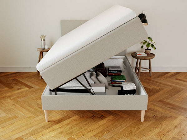 Astrid Nordlys 140x200 Sand Nordic Dream tilbyr senger med skandinavisk design og materialer av høy kvalitet. Opplev perfekt komfort for en god natts søvn. Bestill din i dag!