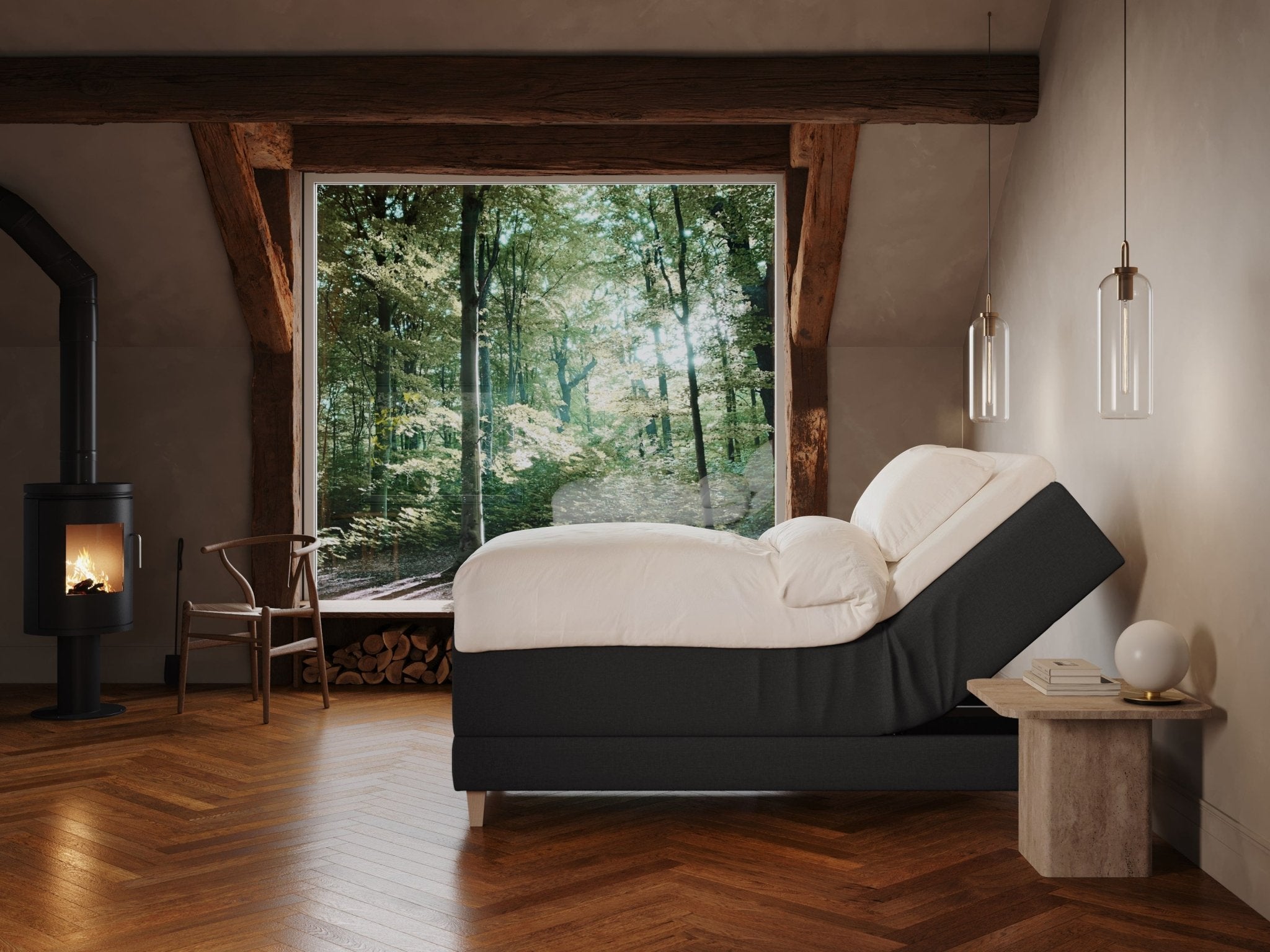 Aura Älv 90x200 Antrasitt Nordic Dream tilbyr senger med skandinavisk design og materialer av høy kvalitet. Opplev perfekt komfort for en god natts søvn. Bestill din i dag!