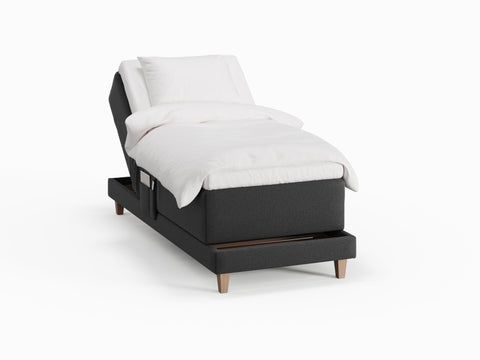 Aura Fjord 80x200 Antrasitt Nordic Dream tilbyr senger med skandinavisk design og materialer av høy kvalitet. Opplev perfekt komfort for en god natts søvn. Bestill din i dag!
