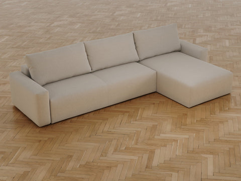 Maru | 140x342 cm | Bouclé beige | 539 - Nordic Dream 🇳🇴