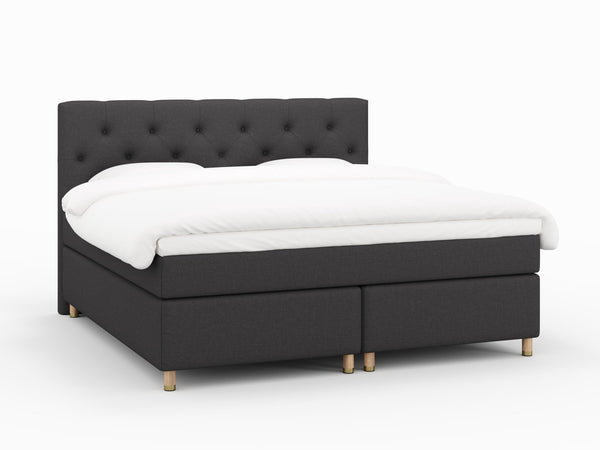 Nora Fjäll 220x220 Antrasitt Nordic Dream tilbyr senger med skandinavisk design og materialer av høy kvalitet. Opplev perfekt komfort for en god natts søvn. Bestill din i dag!