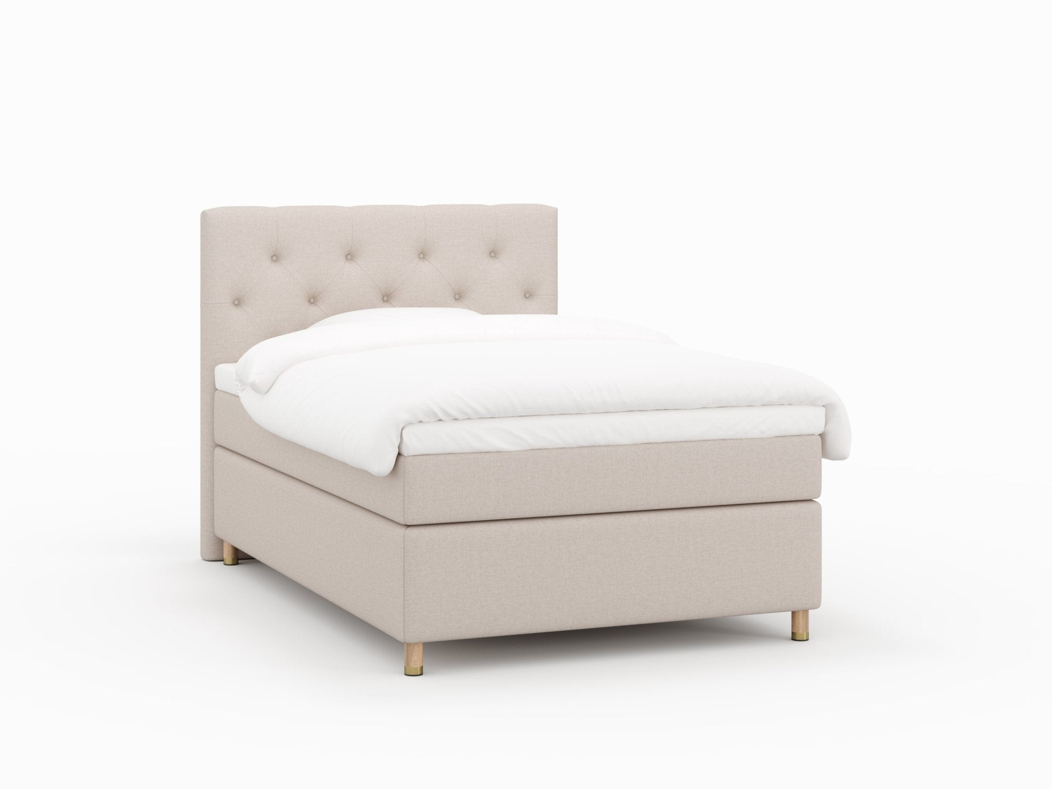 Nora Nordlys 140x200 Sand Nordic Dream tilbyr senger med skandinavisk design og materialer av høy kvalitet. Opplev perfekt komfort for en god natts søvn. Bestill din i dag!