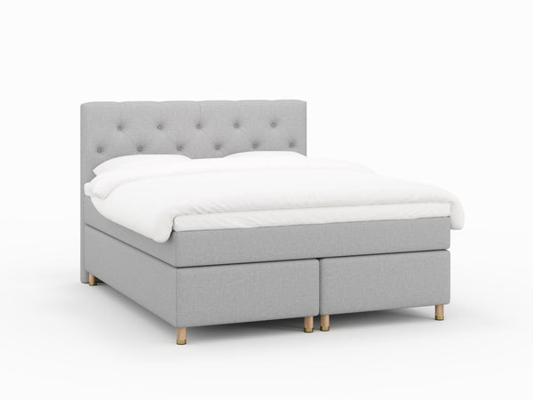 Nora Nordlys 180x200 Lysegrå Nordic Dream tilbyr senger med skandinavisk design og materialer av høy kvalitet. Opplev perfekt komfort for en god natts søvn. Bestill din i dag!