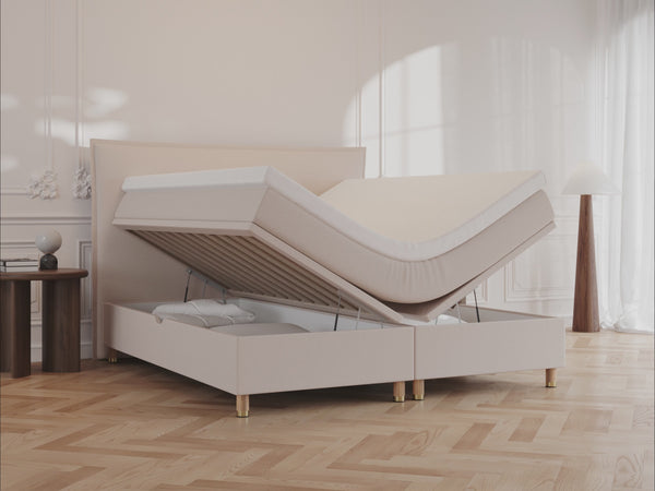 Alva Fjord 220x220 Antrasitt Nordic Dream tilbyr senger med skandinavisk design og materialer av høy kvalitet. Opplev perfekt komfort for en god natts søvn. Bestill din i dag!