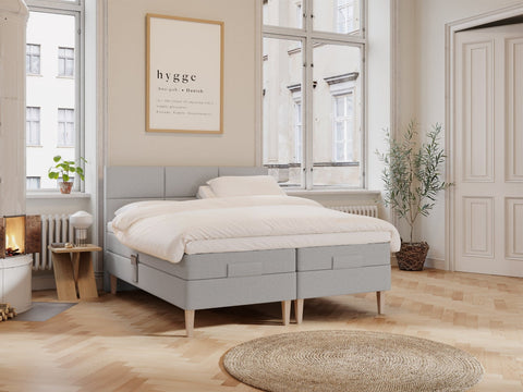 Ragna Älv 180x210 Lysegrå Nordic Dream tilbyr senger med skandinavisk design og materialer av høy kvalitet. Opplev perfekt komfort for en god natts søvn. Bestill din i dag!