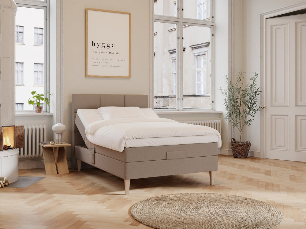 Ragna Fjord 140x200 Brun Nordic Dream tilbyr senger med skandinavisk design og materialer av høy kvalitet. Opplev perfekt komfort for en god natts søvn. Bestill din i dag!