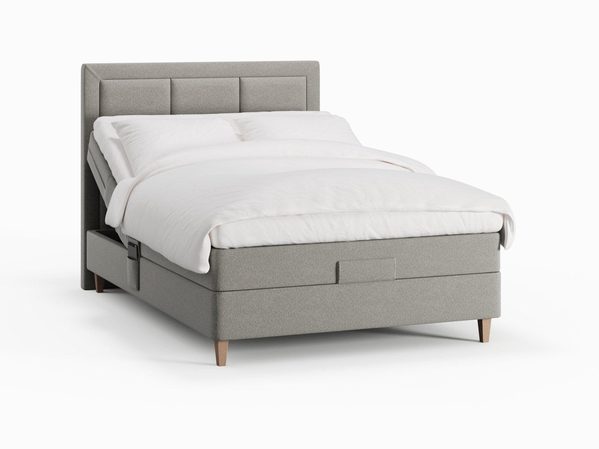 Ragna Fjord 140x200 Lysegrå Nordic Dream tilbyr senger med skandinavisk design og materialer av høy kvalitet. Opplev perfekt komfort for en god natts søvn. Bestill din i dag!