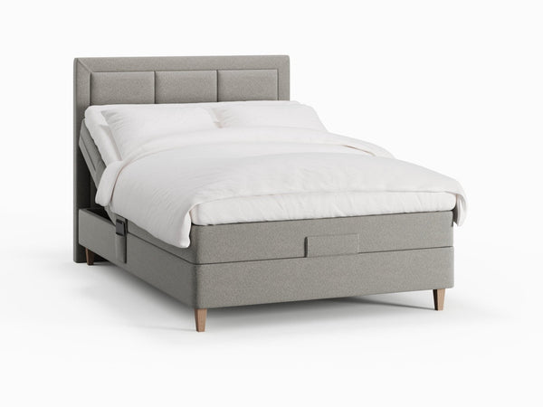 Ragna Fjord 140x200 Lysegrå Nordic Dream tilbyr senger med skandinavisk design og materialer av høy kvalitet. Opplev perfekt komfort for en god natts søvn. Bestill din i dag!