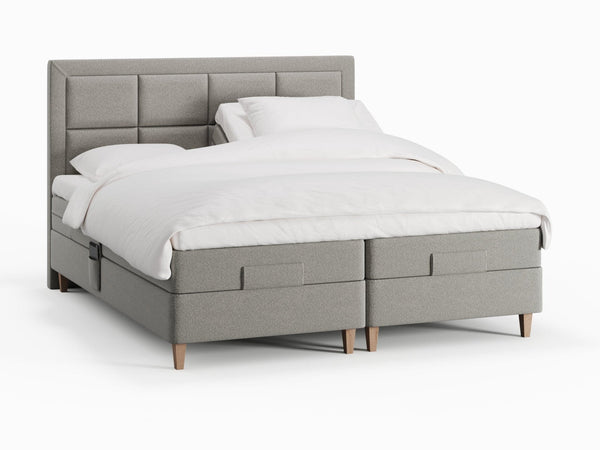 Ragna Fjord 160x200 Lysegrå Nordic Dream tilbyr senger med skandinavisk design og materialer av høy kvalitet. Opplev perfekt komfort for en god natts søvn. Bestill din i dag!