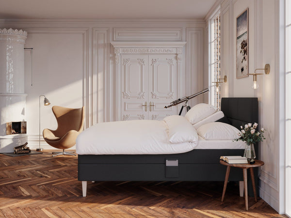 Ragna Nordlys 160x200 Antrasitt Nordic Dream tilbyr senger med skandinavisk design og materialer av høy kvalitet. Opplev perfekt komfort for en god natts søvn. Bestill din i dag!