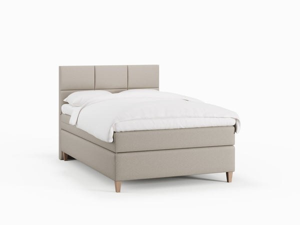 Snefrid Älv 140x200 Sand Nordic Dream tilbyr senger med skandinavisk design og materialer av høy kvalitet. Opplev perfekt komfort for en god natts søvn. Bestill din i dag!