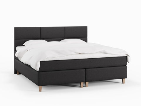 Snefrid Nordlys 210x210 Antrasitt Nordic Dream tilbyr senger med skandinavisk design og materialer av høy kvalitet. Opplev perfekt komfort for en god natts søvn. Bestill din i dag!