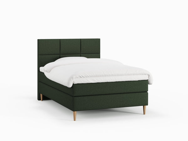 Svanhild Älv 140x200 Mørkegrøn Nordic Dream tilbyr senger med skandinavisk design og materialer av høy kvalitet. Opplev perfekt komfort for en god natts søvn. Bestill din i dag!