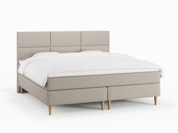 Svanhild Älv 210x210 Sand Nordic Dream tilbyr senger med skandinavisk design og materialer av høy kvalitet. Opplev perfekt komfort for en god natts søvn. Bestill din i dag!