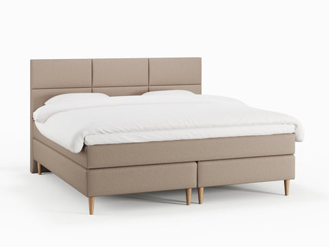 Svanhild Fjord 210x210 Brun Nordic Dream tilbyr senger med skandinavisk design og materialer av høy kvalitet. Opplev perfekt komfort for en god natts søvn. Bestill din i dag!