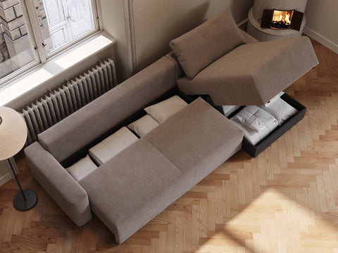 Maru | 145x342 cm | Latte fløjl | 596