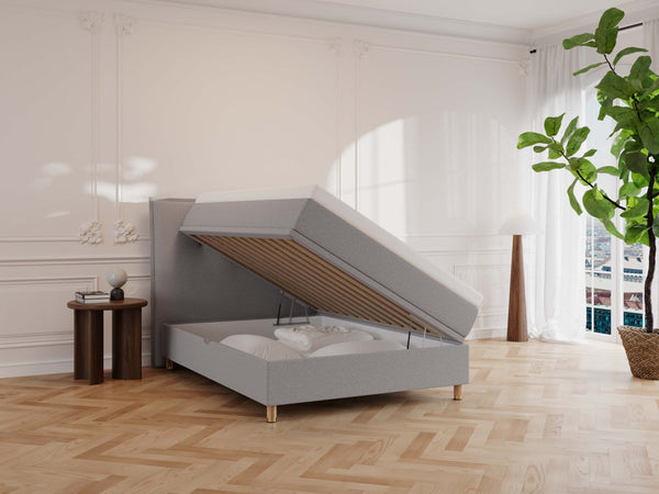 Alva Fjäll 140x200 Lysegrå Nordic Dream tilbyr senger med skandinavisk design og materialer av høy kvalitet. Opplev perfekt komfort for en god natts søvn. Bestill din i dag!