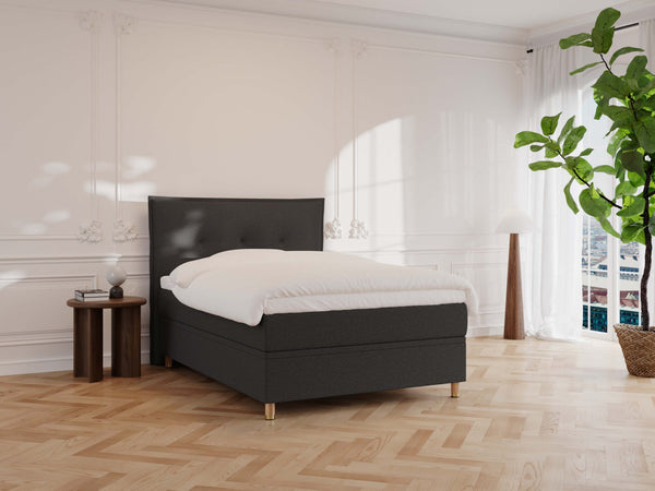 Alva Fjord 140x200 Antrasitt Nordic Dream tilbyr senger med skandinavisk design og materialer av høy kvalitet. Opplev perfekt komfort for en god natts søvn. Bestill din i dag!