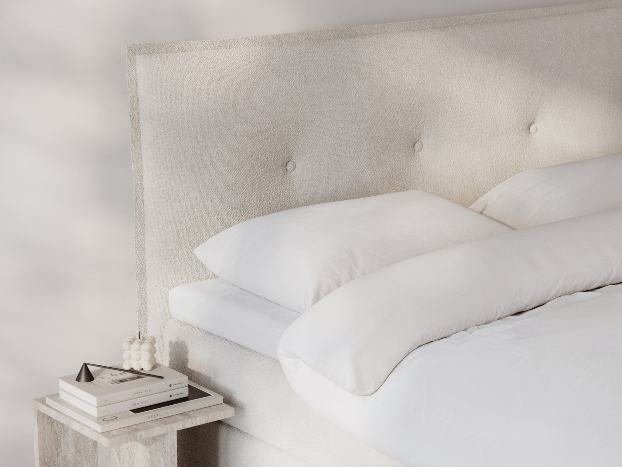 Alva Fjord | 200x200 | Bouclé cream - Nordic Dream 🇳🇴
