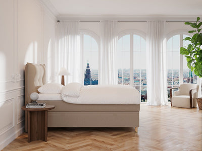 Alva Älv 140x200 Brun Nordic Dream tilbyr senger med skandinavisk design og materialer av høy kvalitet. Opplev perfekt komfort for en god natts søvn. Bestill din i dag!