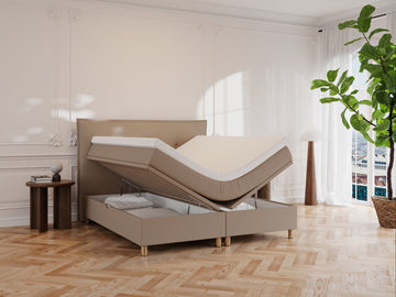 Alva Älv 160x210 Brun Nordic Dream tilbyr senger med skandinavisk design og materialer av høy kvalitet. Opplev perfekt komfort for en god natts søvn. Bestill din i dag!