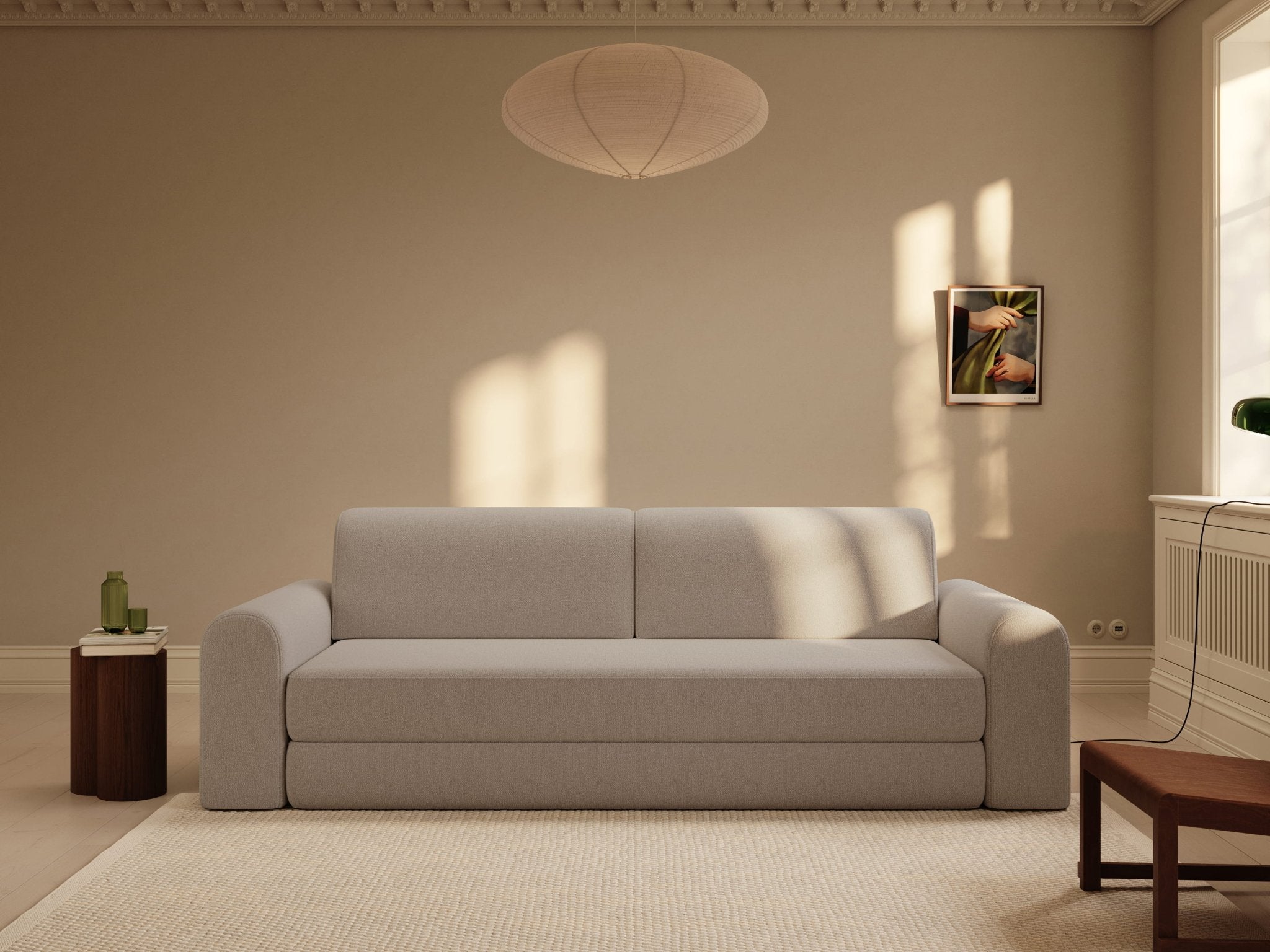 Astra | 200x200 cm | Bouclé beige | 539 - Nordic Dream