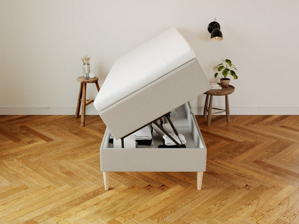 Astrid Älv 90x210 Sand Nordic Dream tilbyr senger med skandinavisk design og materialer av høy kvalitet. Opplev perfekt komfort for en god natts søvn. Bestill din i dag!