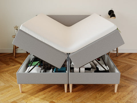 Astrid Fjäll 180x200 Lysegrå Nordic Dream tilbyr senger med skandinavisk design og materialer av høy kvalitet. Opplev perfekt komfort for en god natts søvn. Bestill din i dag!