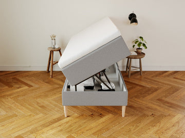 Astrid Fjäll 90x200 Lysegrå Nordic Dream tilbyr senger med skandinavisk design og materialer av høy kvalitet. Opplev perfekt komfort for en god natts søvn. Bestill din i dag!