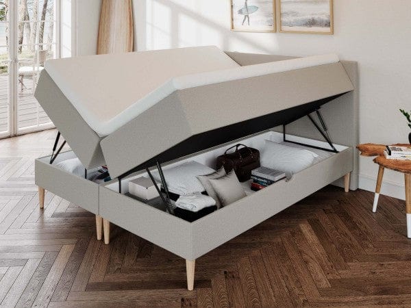 Astrid Fjord 160x200 Sand Nordic Dream tilbyr senger med skandinavisk design og materialer av høy kvalitet. Opplev perfekt komfort for en god natts søvn. Bestill din i dag!