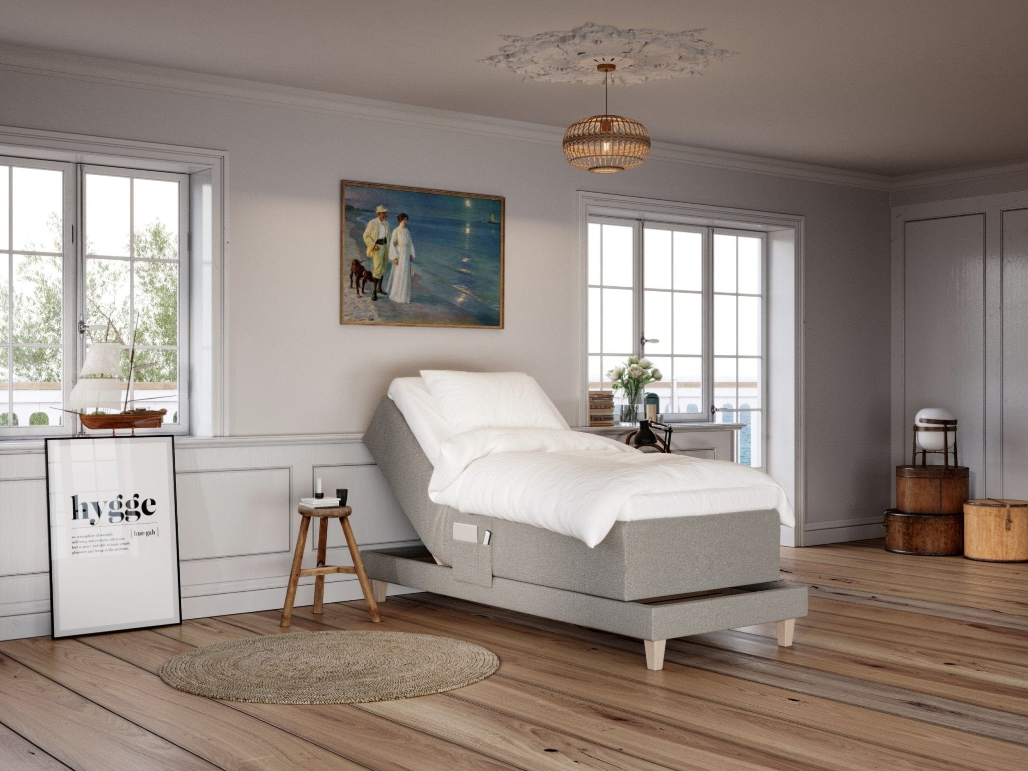 Aura Älv | 80x200 | Lysegrå - Nordic Dream 🇳🇴
