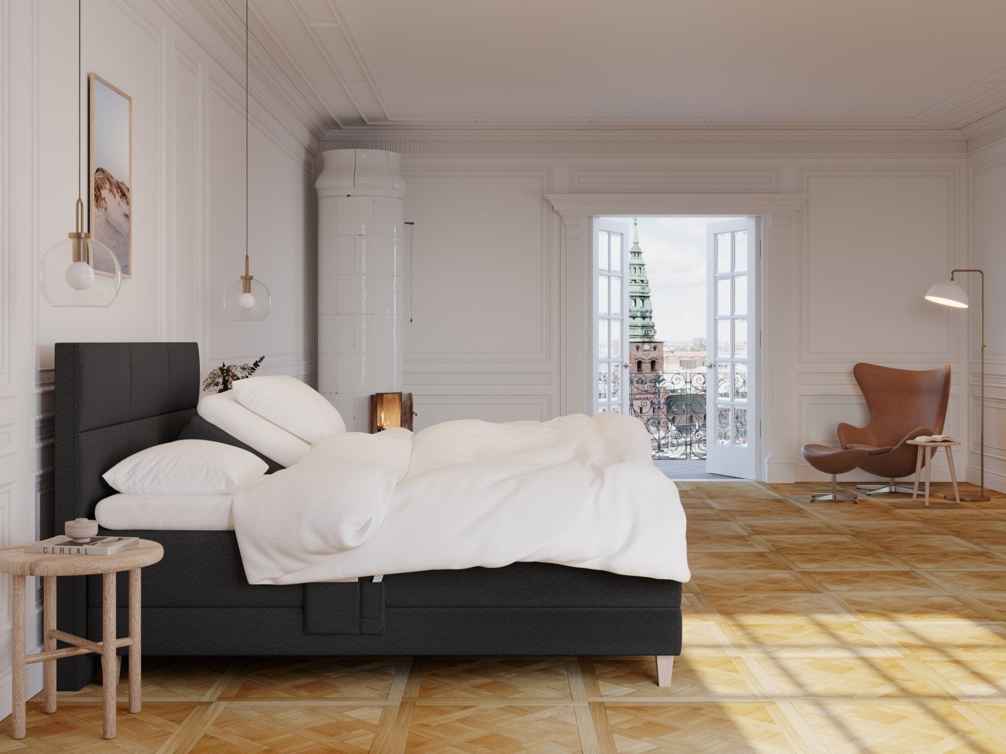 Aura Fjord 160x200 Antrasitt Nordic Dream tilbyr senger med skandinavisk design og materialer av høy kvalitet. Opplev perfekt komfort for en god natts søvn. Bestill din i dag!