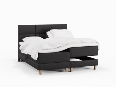 Aura Fjord 180x200 Antrasitt Nordic Dream tilbyr senger med skandinavisk design og materialer av høy kvalitet. Opplev perfekt komfort for en god natts søvn. Bestill din i dag!