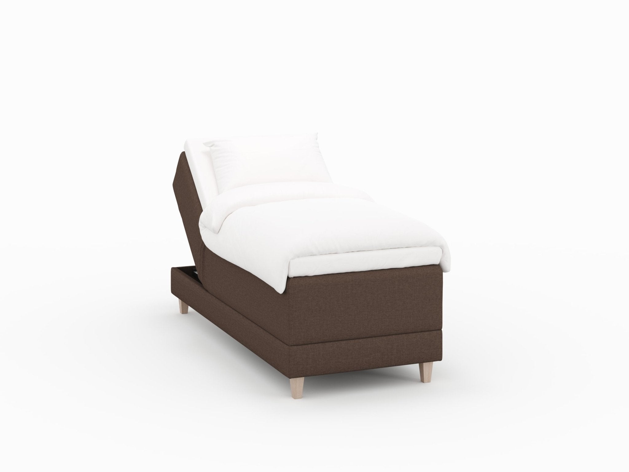 Aura Fjord 80x200 Mørk brun Nordic Dream tilbyr senger med skandinavisk design og materialer av høy kvalitet. Opplev perfekt komfort for en god natts søvn. Bestill din i dag!