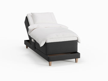 Aura Fjord 90x210 Antrasitt Nordic Dream tilbyr senger med skandinavisk design og materialer av høy kvalitet. Opplev perfekt komfort for en god natts søvn. Bestill din i dag!