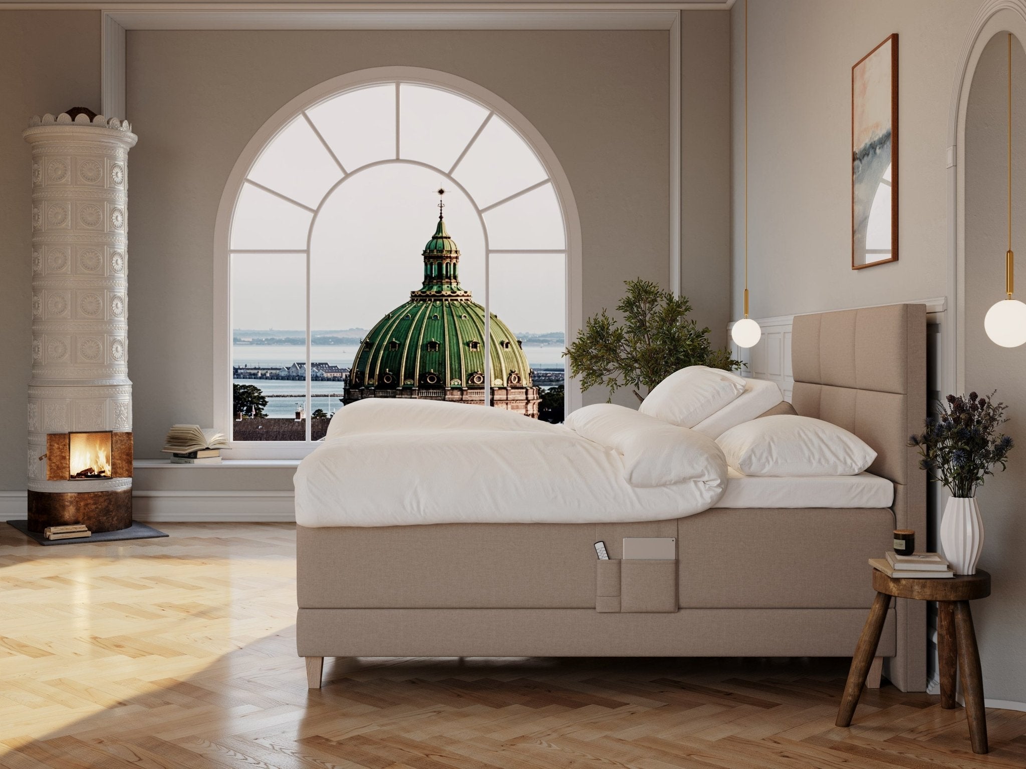 Aura Nordlys 180x200 Brun Nordic Dream tilbyr senger med skandinavisk design og materialer av høy kvalitet. Opplev perfekt komfort for en god natts søvn. Bestill din i dag!