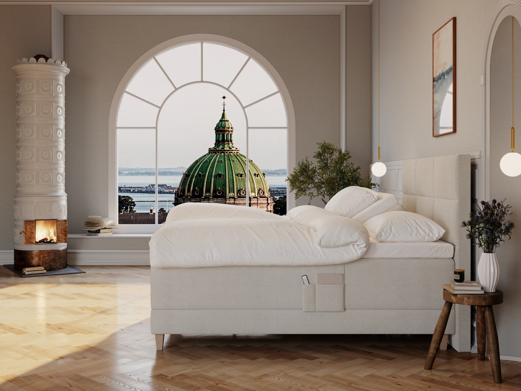 Aura Nordlys | 180x210 | Bouclé cream - Nordic Dream 🇳🇴