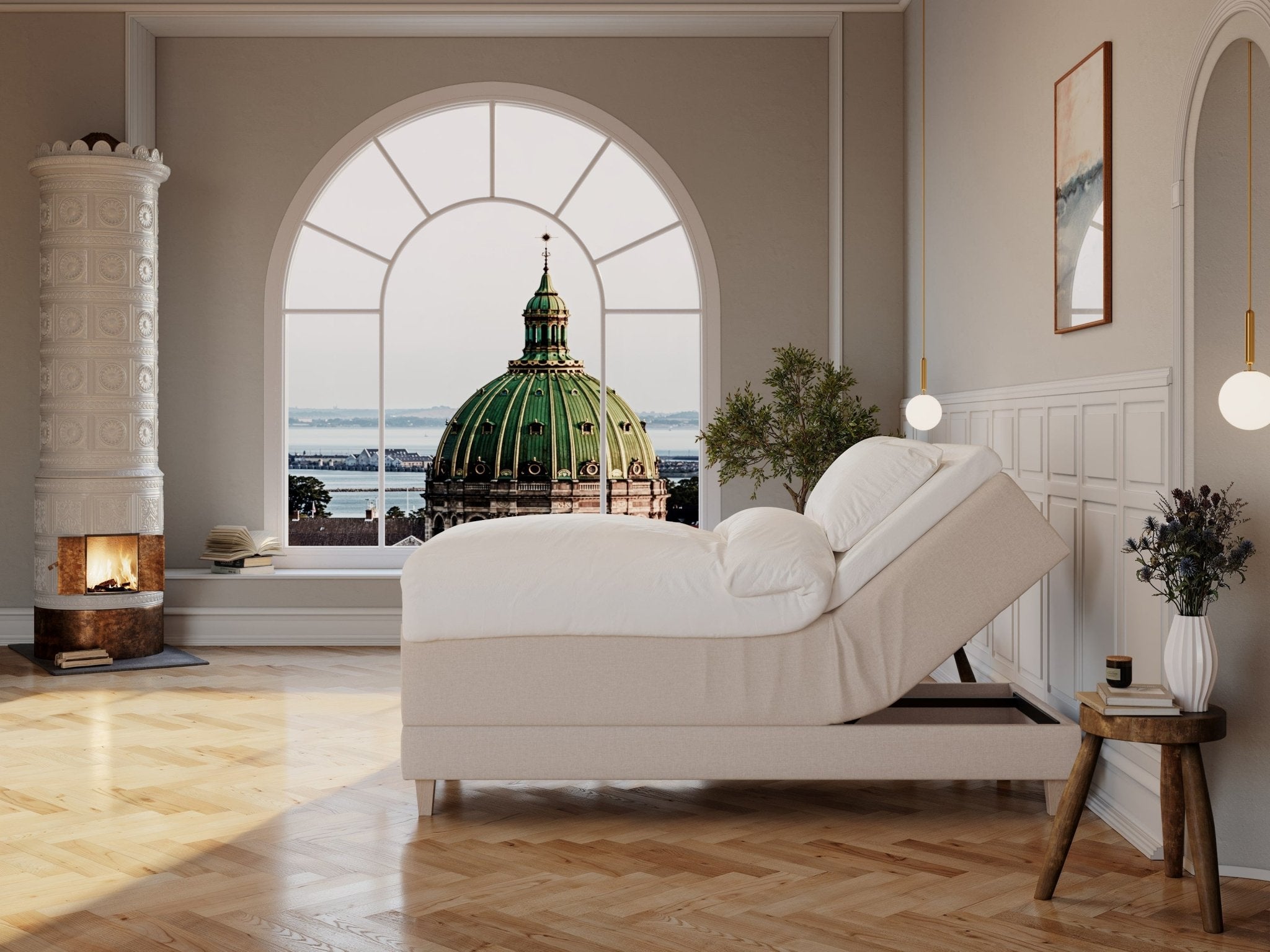 Aura Nordlys 80x200 Sand Nordic Dream tilbyr senger med skandinavisk design og materialer av høy kvalitet. Opplev perfekt komfort for en god natts søvn. Bestill din i dag!