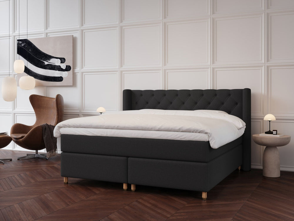 Eira Fjäll 220x220 Antrasitt Nordic Dream tilbyr senger med skandinavisk design og materialer av høy kvalitet. Opplev perfekt komfort for en god natts søvn. Bestill din i dag!