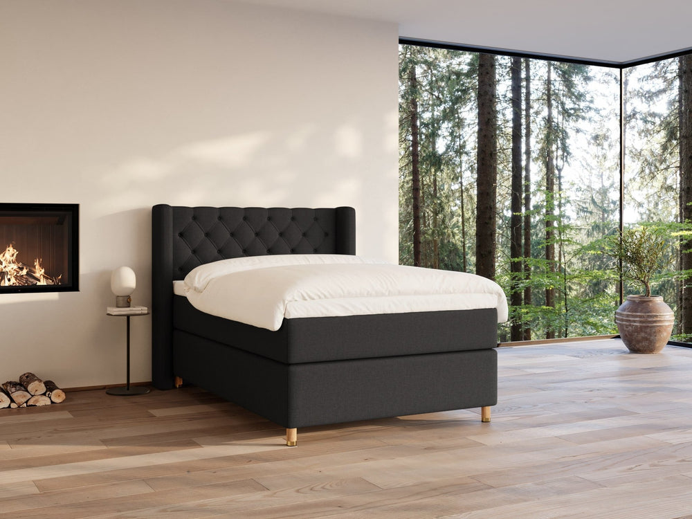 Eira Fjord 140x200 Antrasitt Nordic Dream tilbyr senger med skandinavisk design og materialer av høy kvalitet. Opplev perfekt komfort for en god natts søvn. Bestill din i dag!