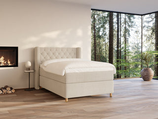 Eira Fjord 140x200 Bouclé cream Nordic Dream tilbyr senger med skandinavisk design og materialer av høy kvalitet. Opplev perfekt komfort for en god natts søvn. Bestill din i dag!
