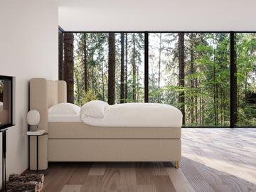 Eira Fjord 140x200 Sand Nordic Dream tilbyr senger med skandinavisk design og materialer av høy kvalitet. Opplev perfekt komfort for en god natts søvn. Bestill din i dag!