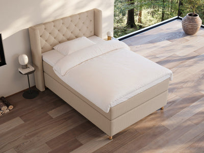 Eira Fjord 140x200 Sand Nordic Dream tilbyr senger med skandinavisk design og materialer av høy kvalitet. Opplev perfekt komfort for en god natts søvn. Bestill din i dag!