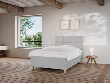 Freja Fjord 120x200 Lysegrå Nordic Dream tilbyr senger med skandinavisk design og materialer av høy kvalitet. Opplev perfekt komfort for en god natts søvn. Bestill din i dag!