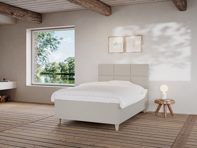 Freja Fjord 140x200 Sand Nordic Dream tilbyr senger med skandinavisk design og materialer av høy kvalitet. Opplev perfekt komfort for en god natts søvn. Bestill din i dag!