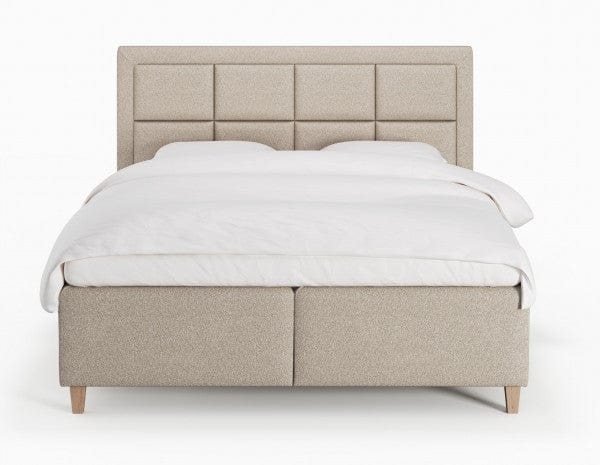 Freja Fjord 180x200 Sand Nordic Dream tilbyr senger med skandinavisk design og materialer av høy kvalitet. Opplev perfekt komfort for en god natts søvn. Bestill din i dag!